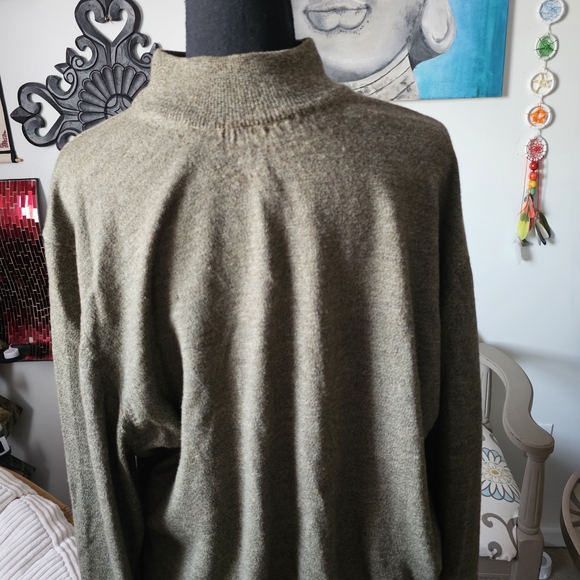 Men's Olive Sweater - Picture 3 of 5